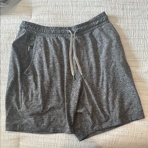 Vuori Athletic Gray Shorts with Drawstring
